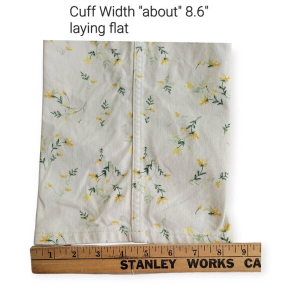 Urban Outfitters BDG cream yellow floral utility skater jeans size 26 EUC - Picture 8 of 12